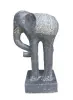 Product image 2 of the product “Elephant sculpture, 90cm height, cast stone, hollow, handcrafted & coloured ”